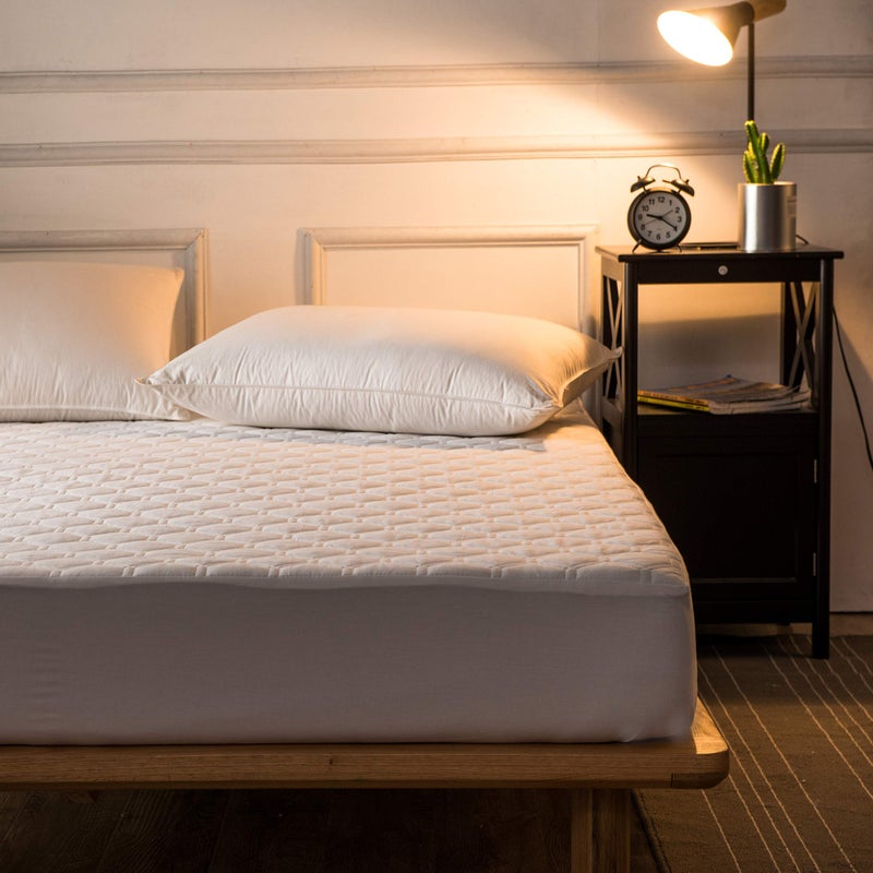 Hani Minna Premium Quilted Fitted Mattress Pad Protector Made with Natural Combed Cotton - Cooling and Breathable Mattress Topper (California King) - Image 2